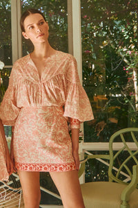 Vivian Skirt in Rosewater Floral