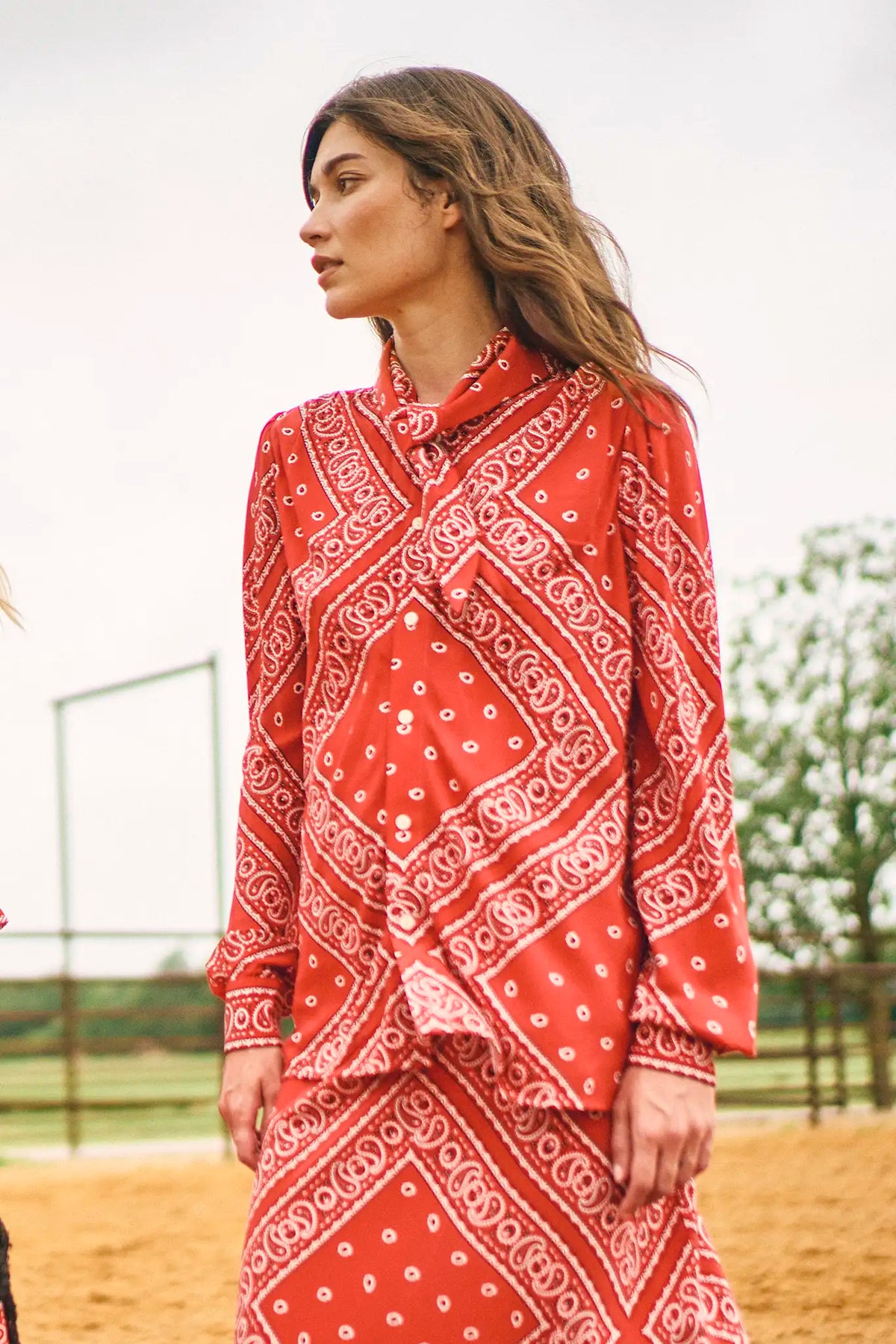 Frances Top in Aces Wild Red