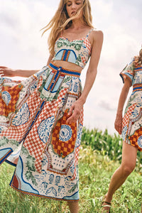 Eva Skirt in Sundance Tile