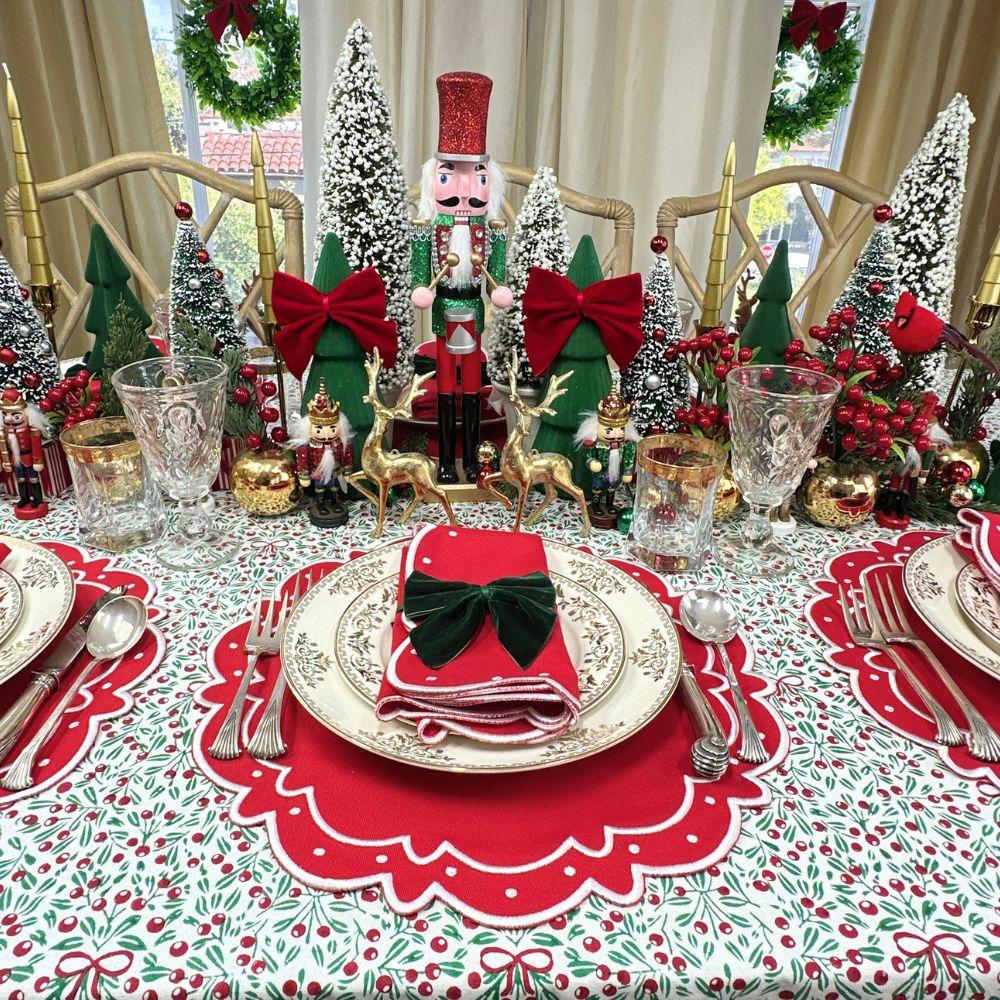 Ava Placemat in Red, Set of 4