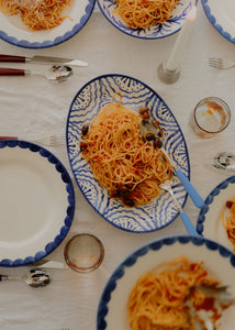 Large Blue Platter