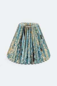 10" Pleated Empire Lampshade in Hand-Marbled
