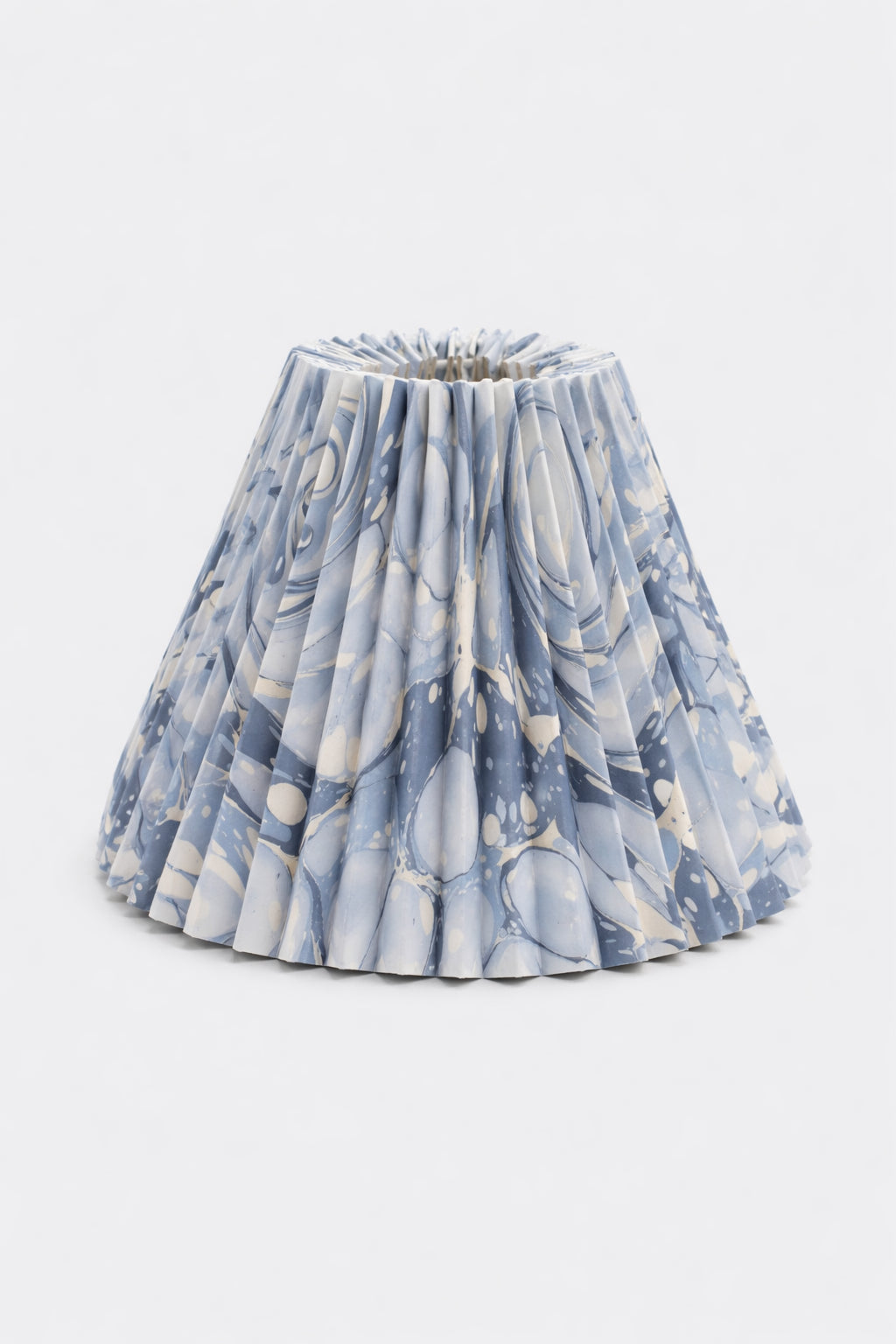 10" Pleated Empire Lampshade in Hand-Marbled