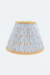 10" Pleated Empire Lampshade in Blockprint