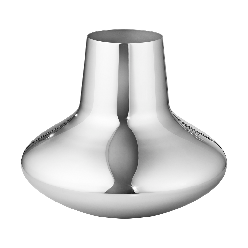 Henning Koppel 8" Vase in Stainless Steel