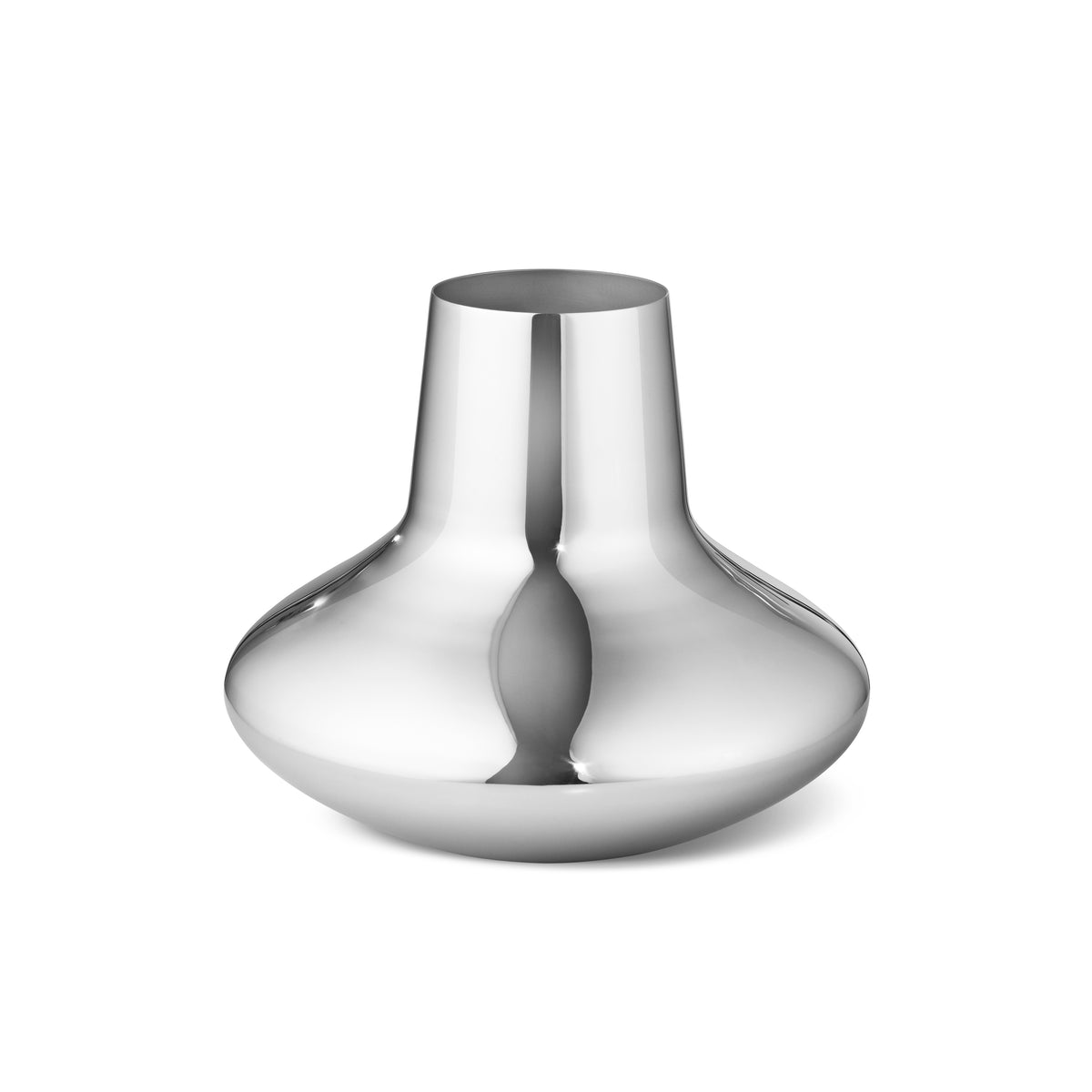 Henning Koppel 8" Vase in Stainless Steel