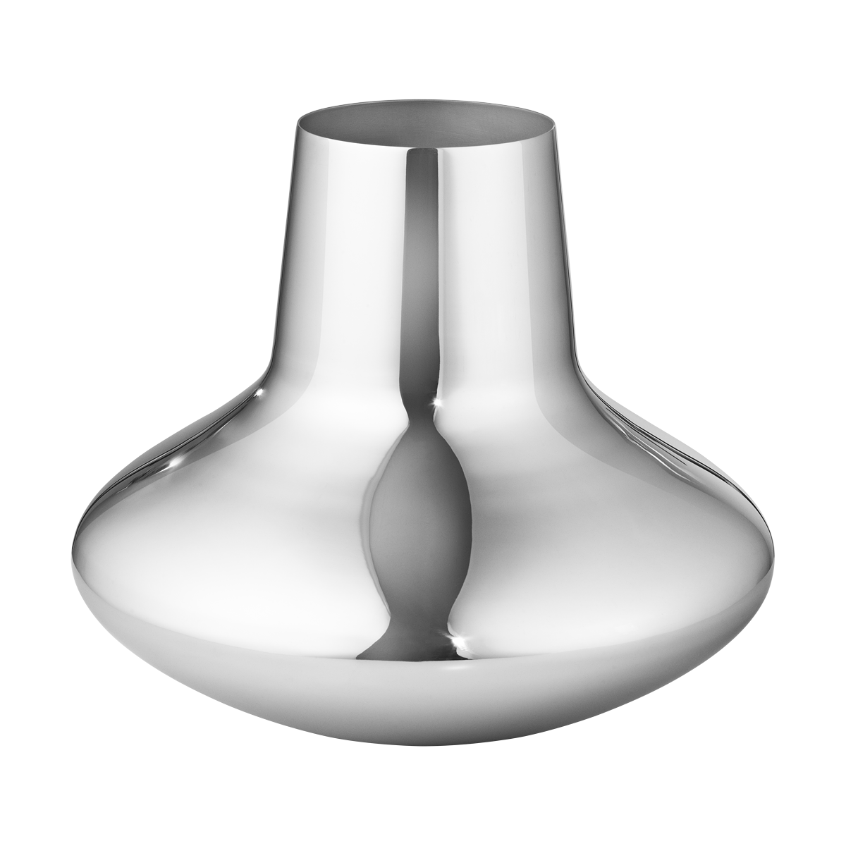 Henning Koppel 8" Vase in Stainless Steel