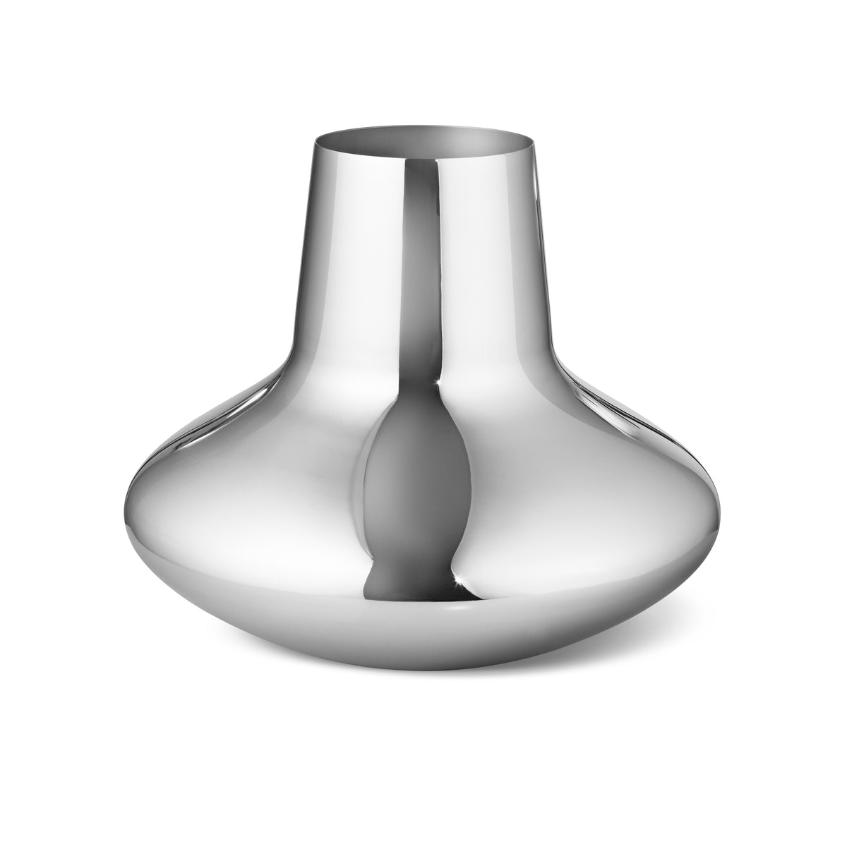 Henning Koppel 10" Vase in Stainless Steel