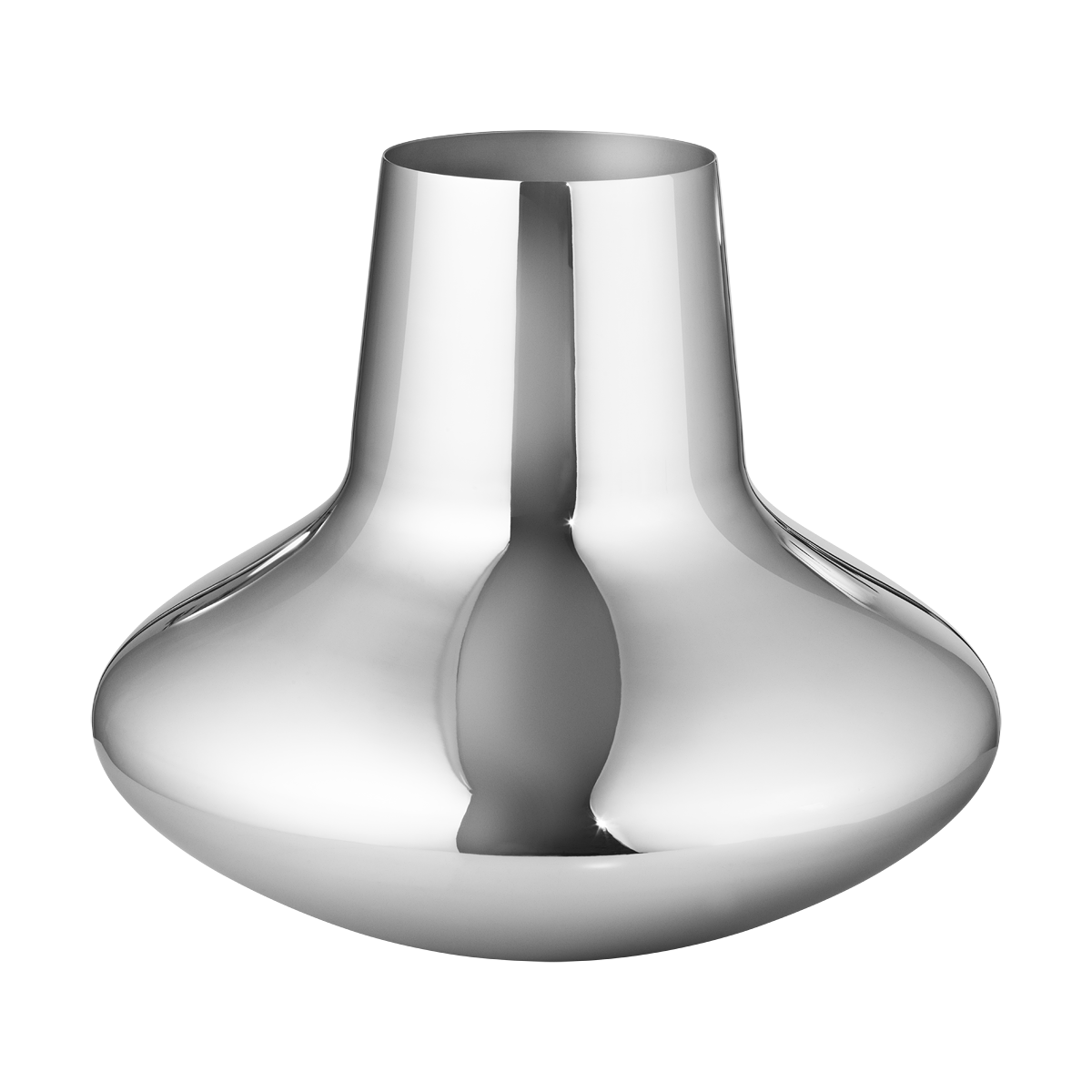 Henning Koppel 10" Vase in Stainless Steel