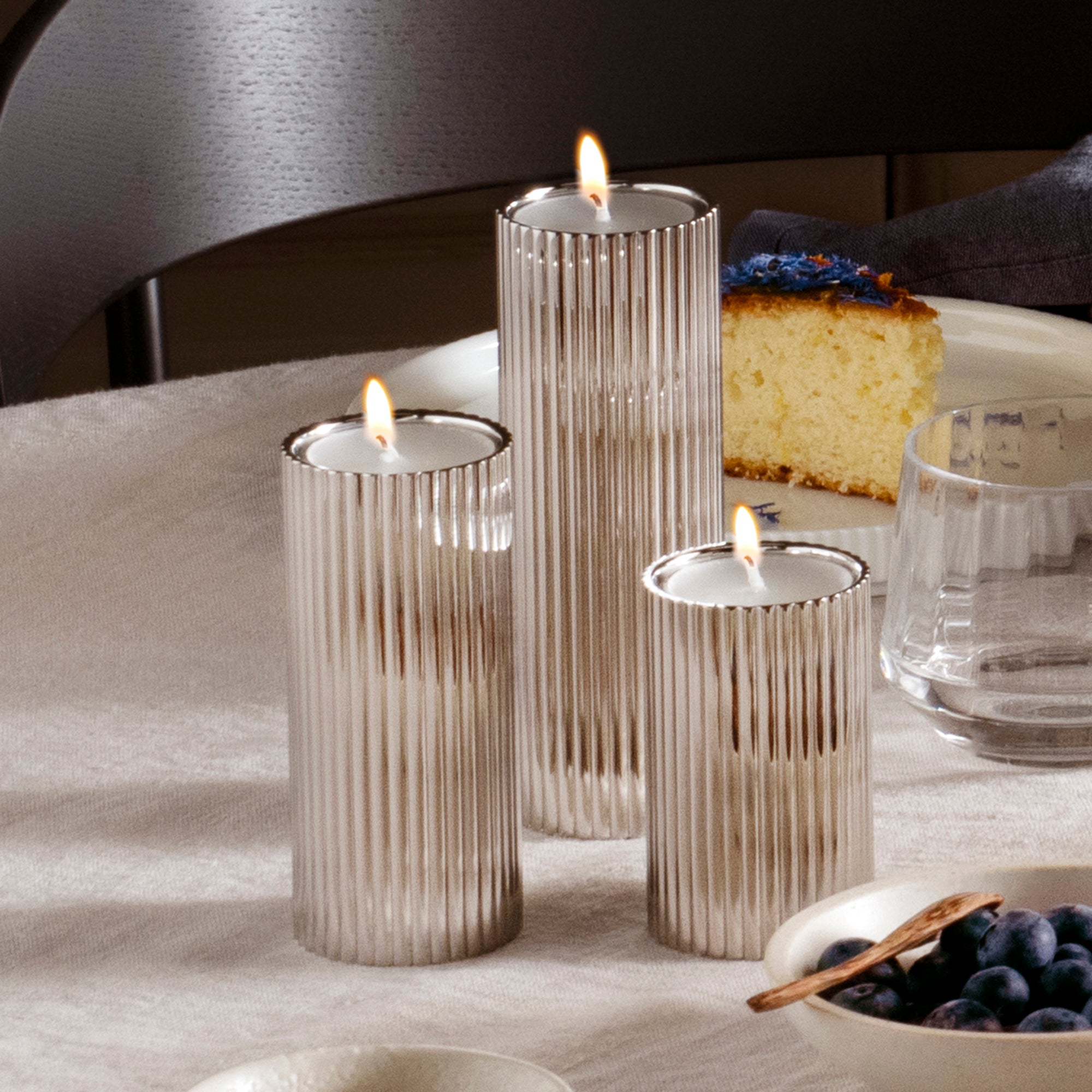 Bernadotte Tealight & Candleholder Set, Set of 3