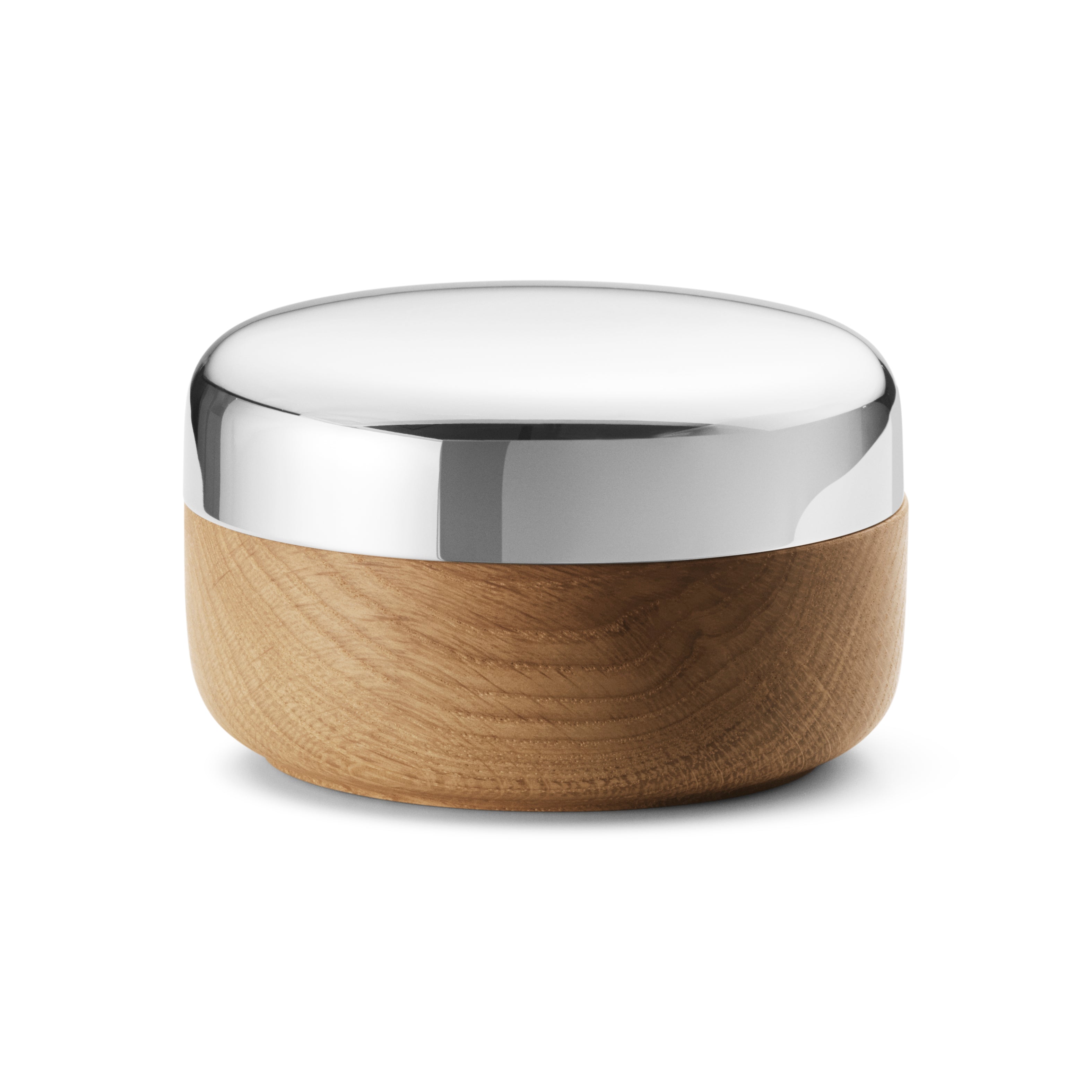 Alfredo Salt Jar, Mirror & Oak Wood Sterling Silver