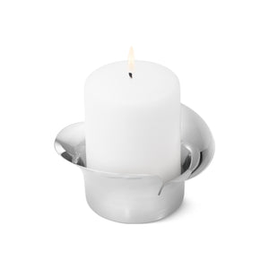 Bloom Pillar Candleholder Steel