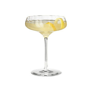 Bernadotte Cocktail Coupe Glass Crystalline 20 Cl, Set of 2