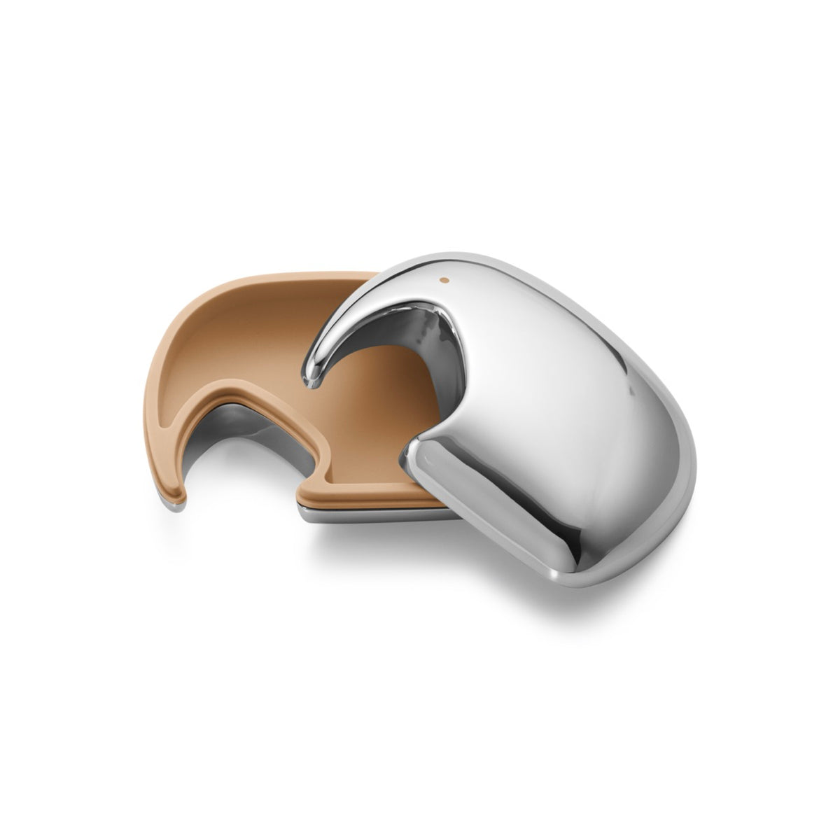 Elephant Keepsake Box in Stainless Steel & Silicone Yellow