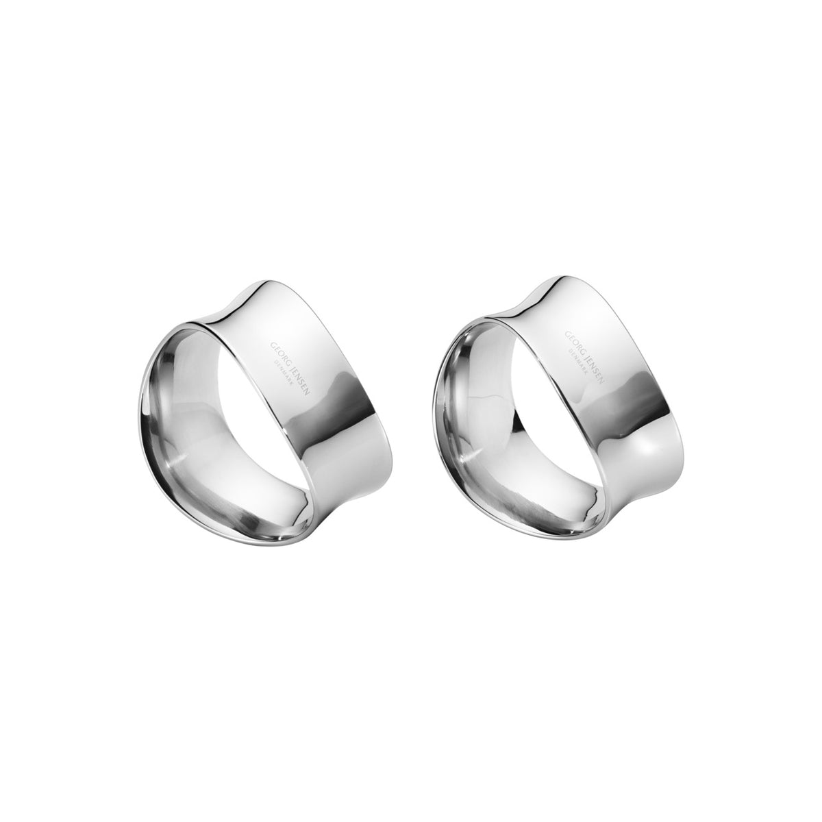 Cobra Napkin Ring in Stainless Steel, Set of 2