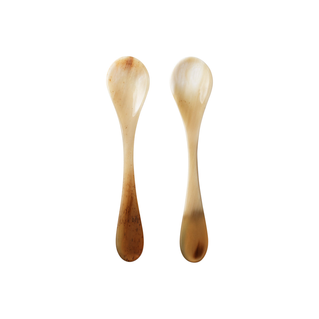 Indulgence Caviar Spoon in Horn, Set of 2