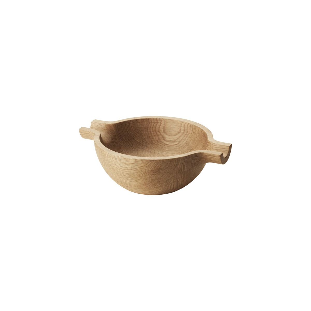 Koppel Medium Bowl with Handles in Oak Wood
