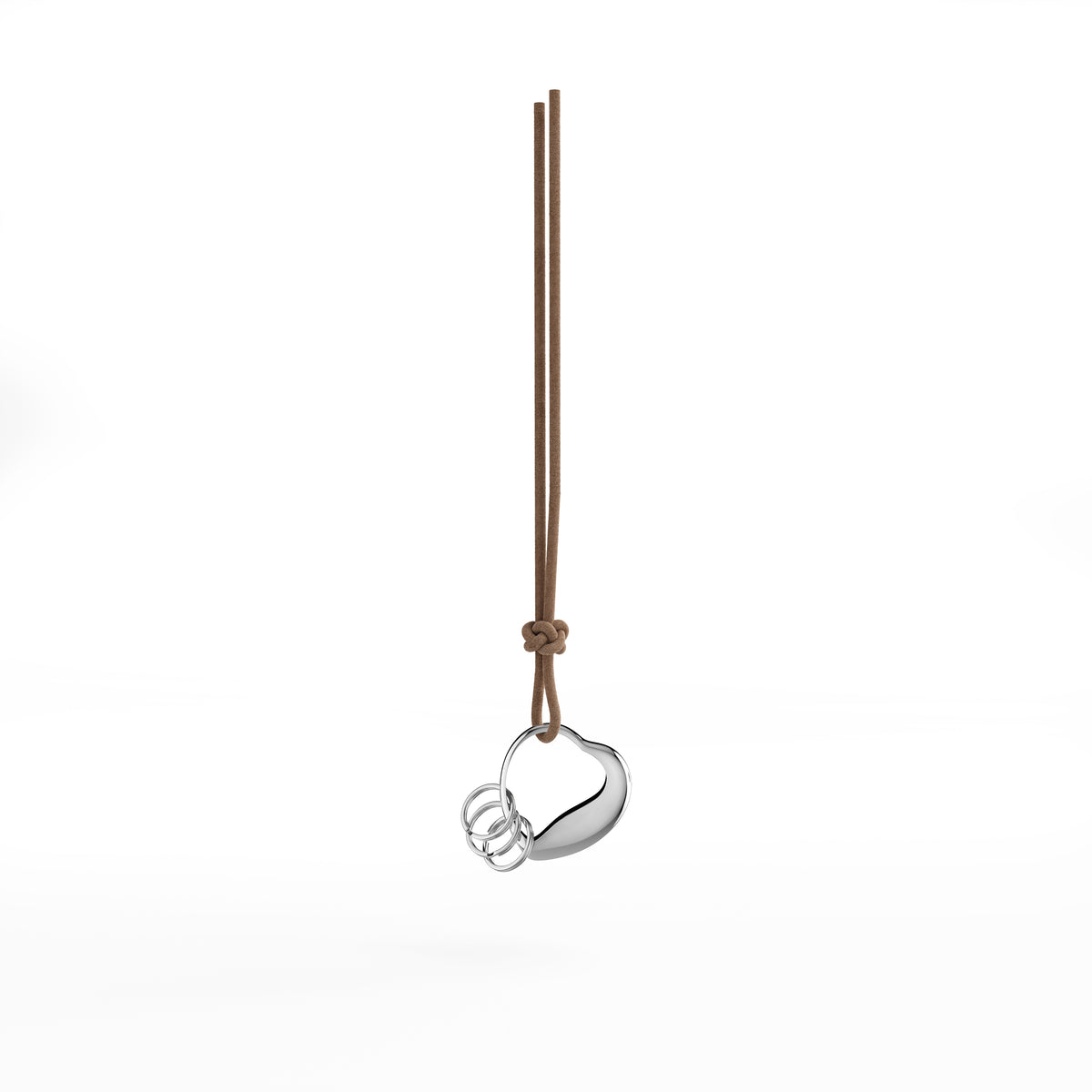 Heart Keyring Stainless Steel