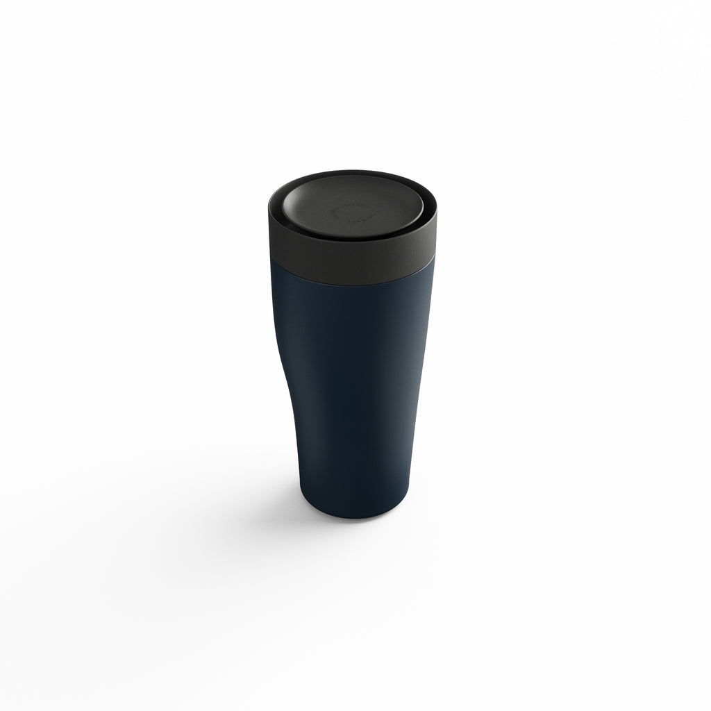 Sky Thermo Cup Blue Stainless Steel and Plastic