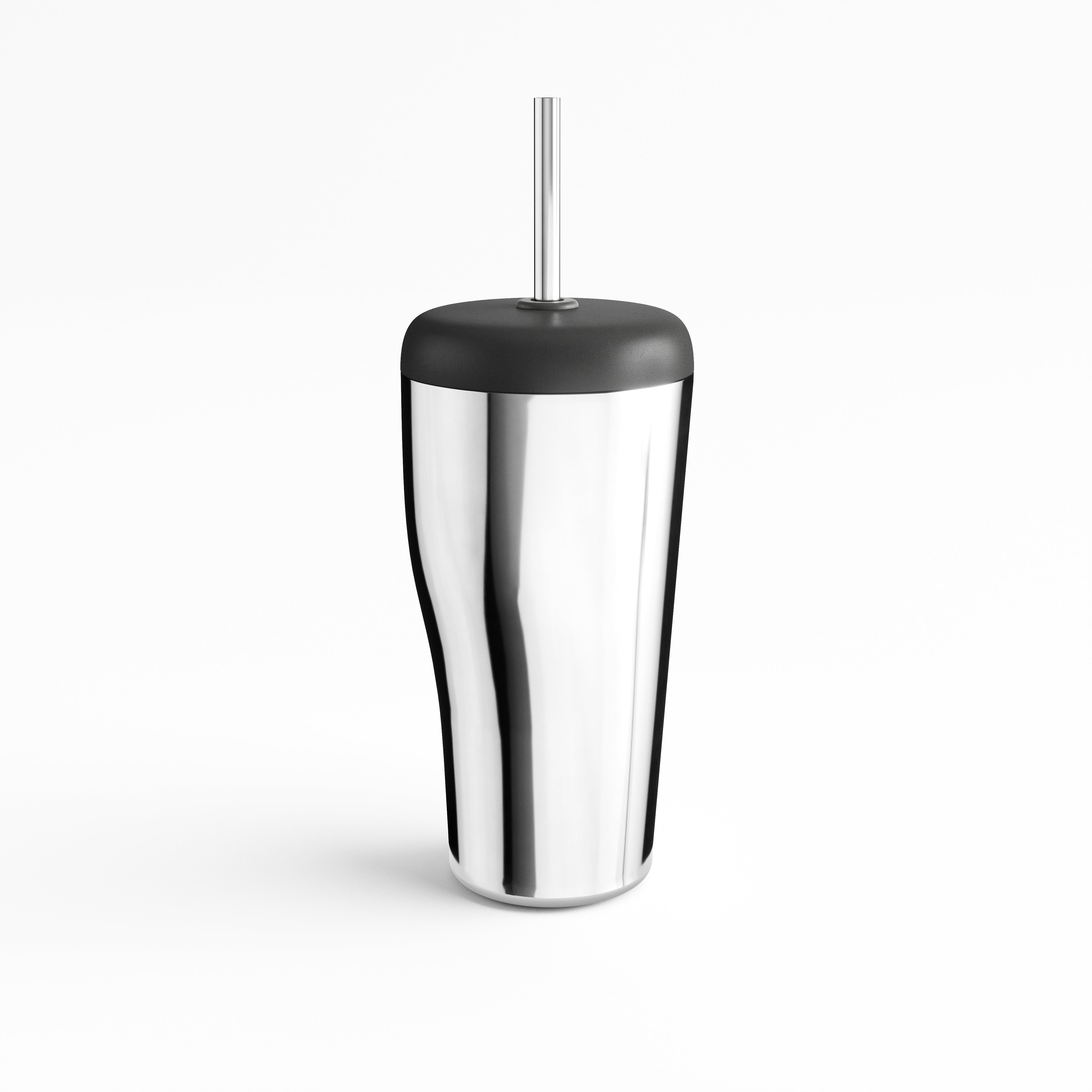 Sky Travel Cup with Straw Stainless Steel Mirror and Plastic