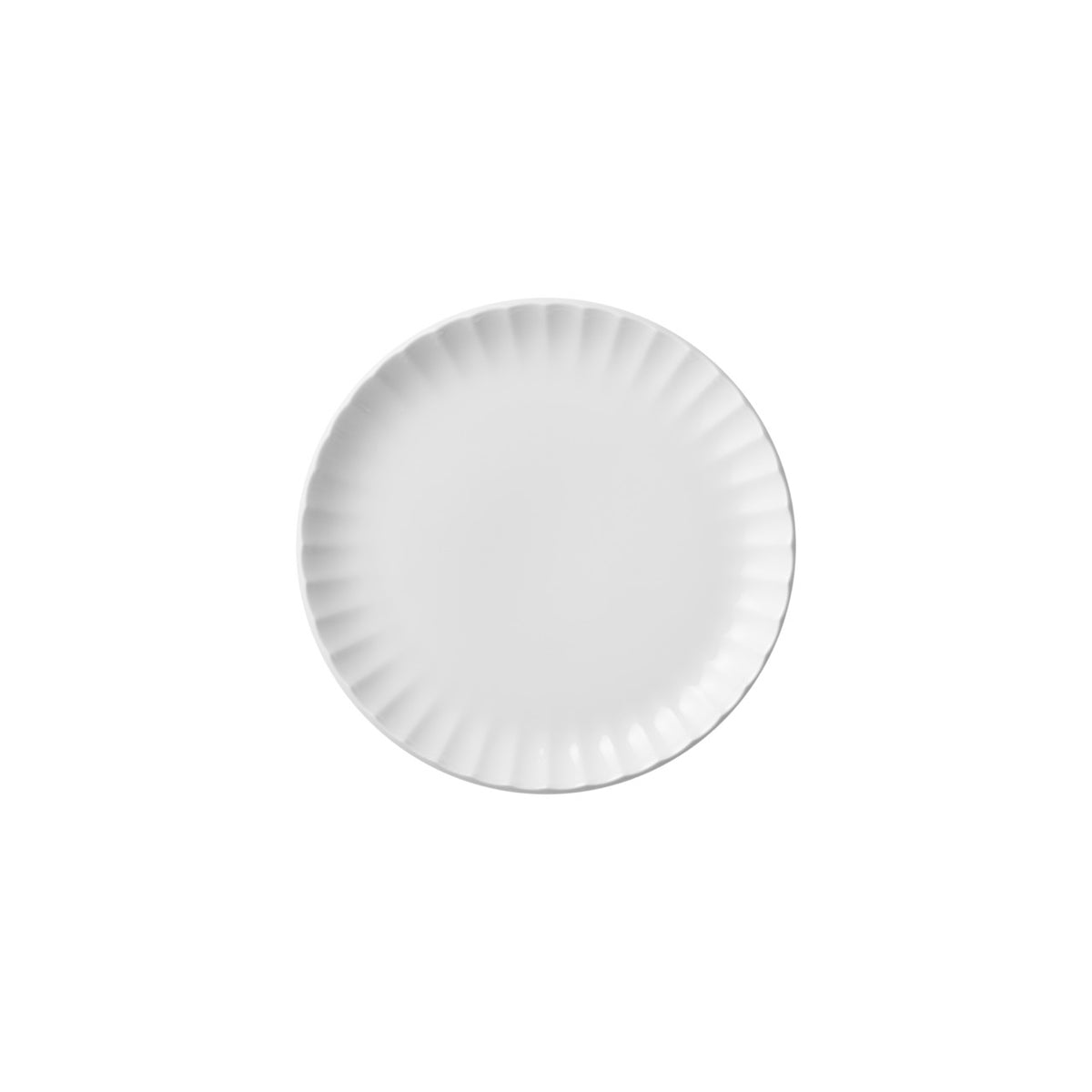 Bernadotte Soft Groove Cake Plate in Porcelain, 7"