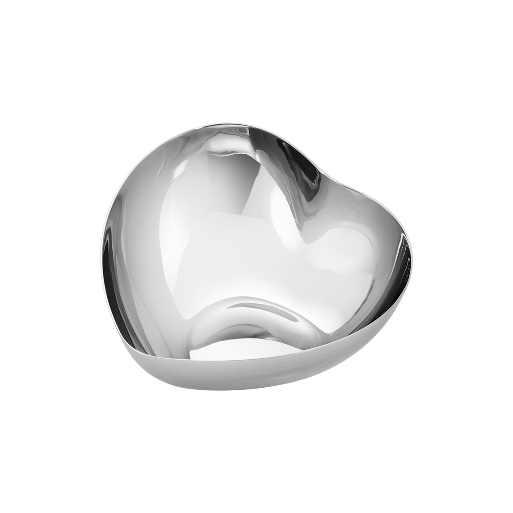Heart Medium Bowl in Stainless Steel Mirror