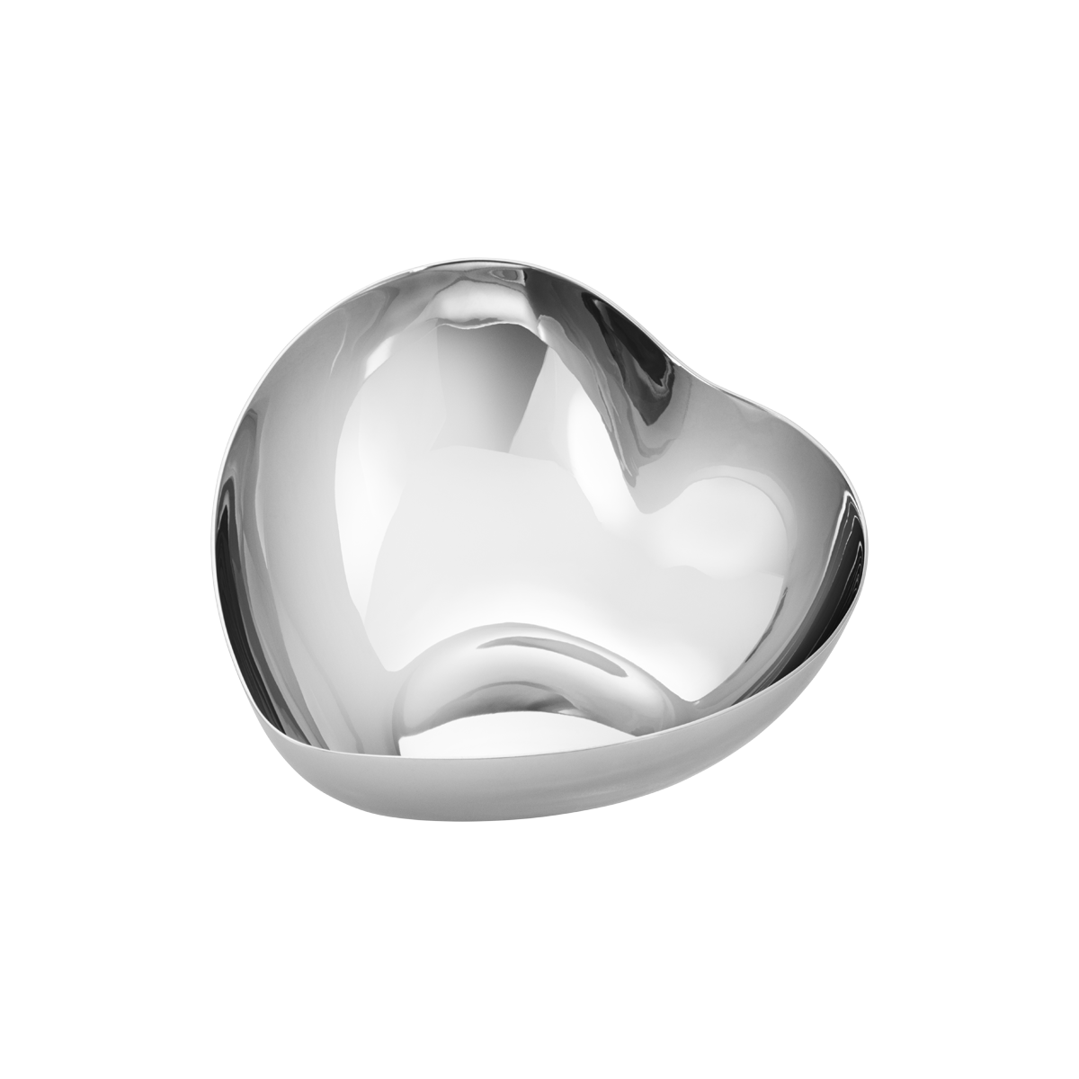 Heart Medium Bowl in Stainless Steel Mirror