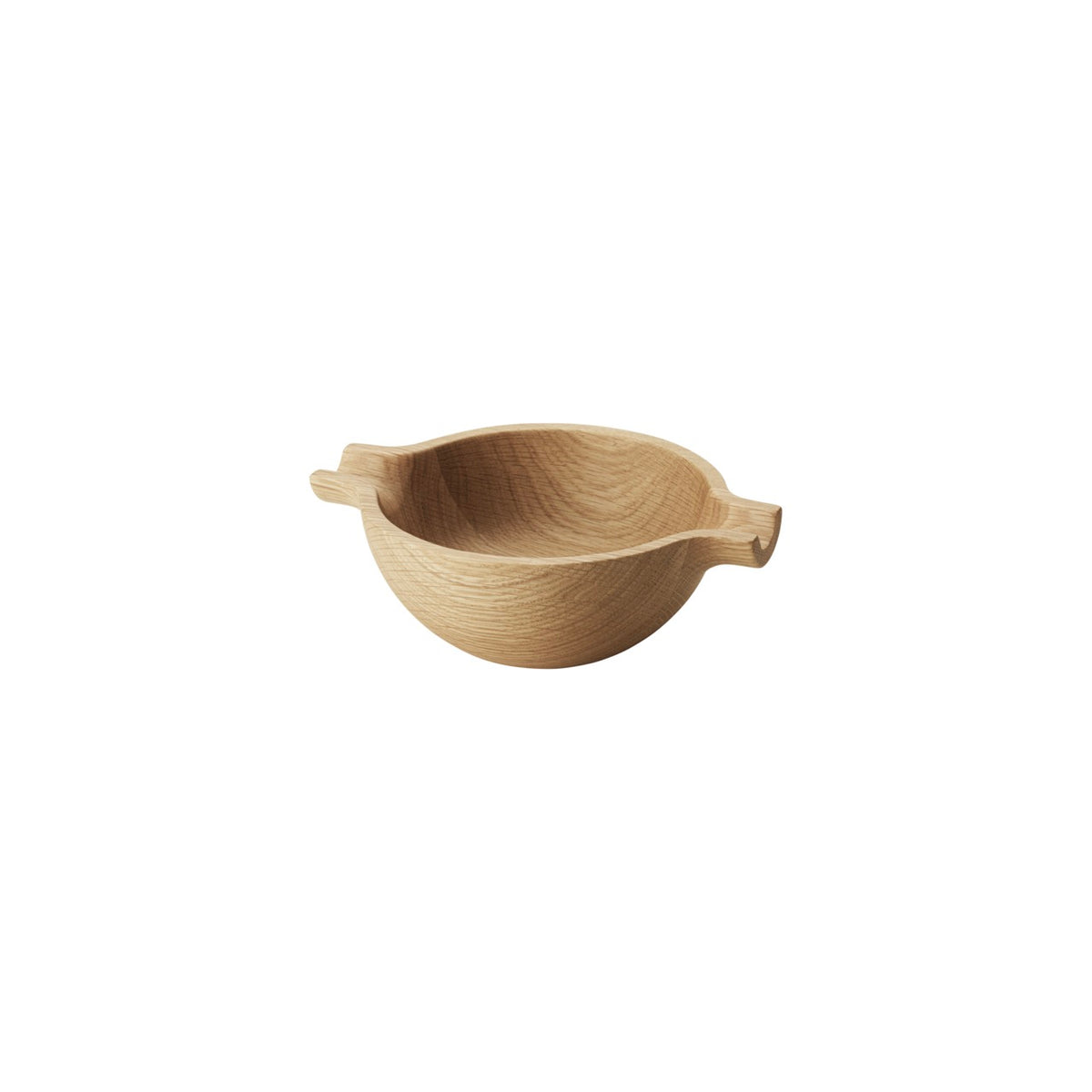 Koppel Small Bowl with Handles in Oak Wood