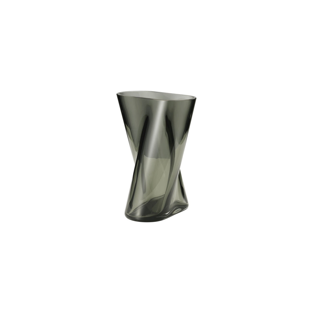 Lituus Vase in Smokey Glass, Small