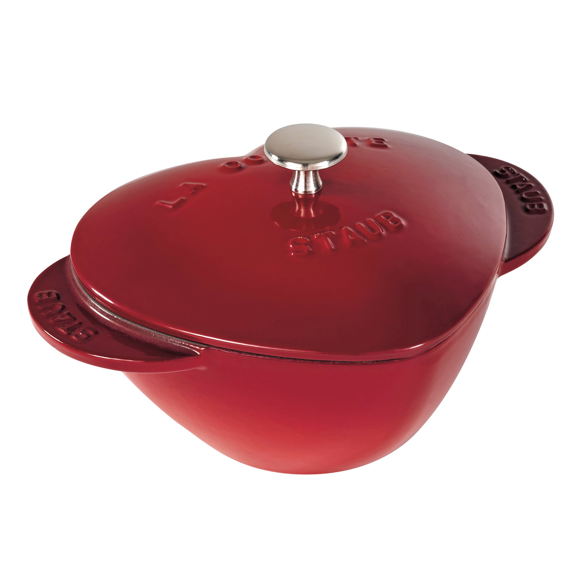 Cast Iron 1.75-qt Heart Cocotte in Cherry