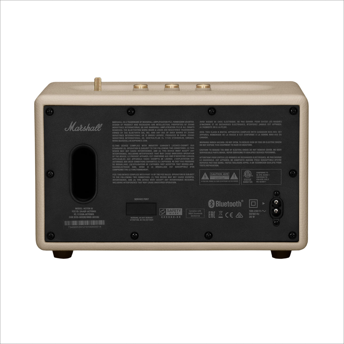 Acton III Bluetooth Speaker in Cream