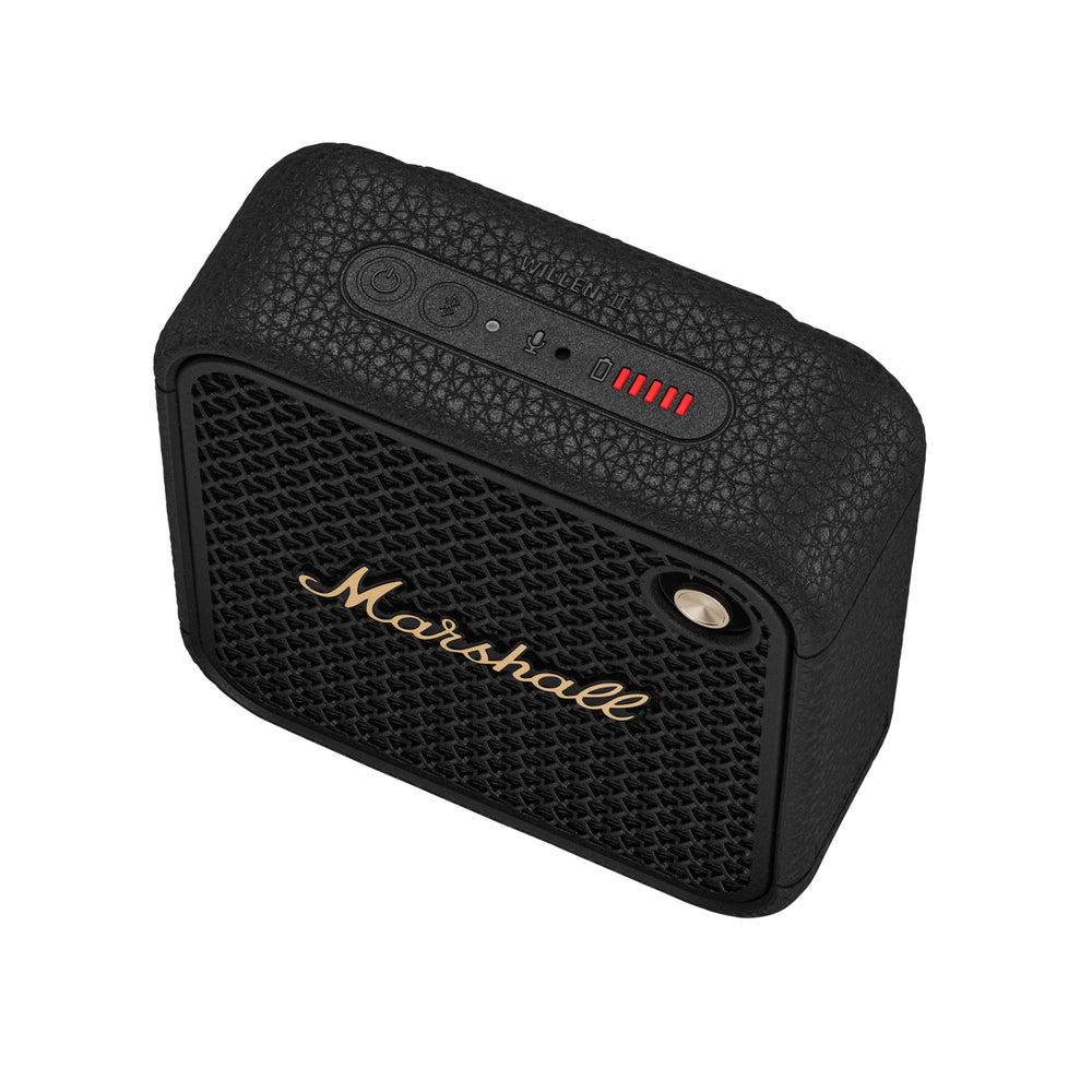 Willen II Portable Bluetooth Speaker in Black & Brass