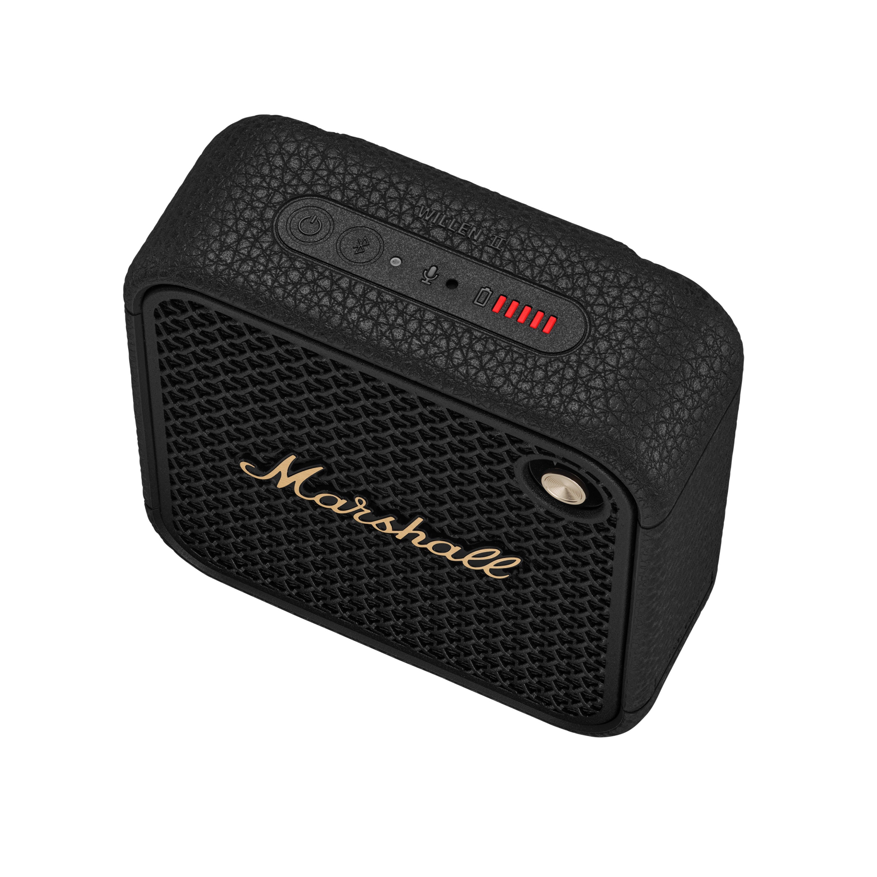 Willen II Portable Bluetooth Speaker in Black & Brass