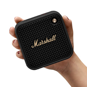 Willen II Portable Bluetooth Speaker in Black & Brass