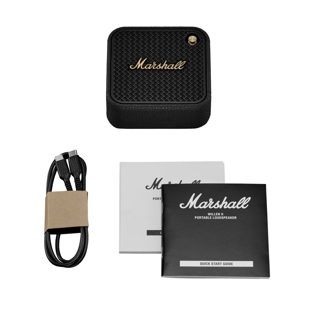 Willen II Portable Bluetooth Speaker in Black & Brass