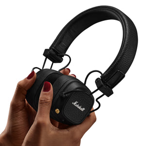 Major V On-Ear Bluetooth Headphones in Black