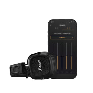 Major V On-Ear Bluetooth Headphones in Black