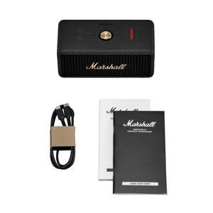 Emberton III Portable Bluetooth Speaker in Black & Brass