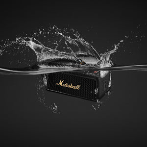Emberton III Portable Bluetooth Speaker in Black & Brass