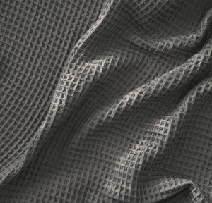 Waffle Bed Blanket in Stone