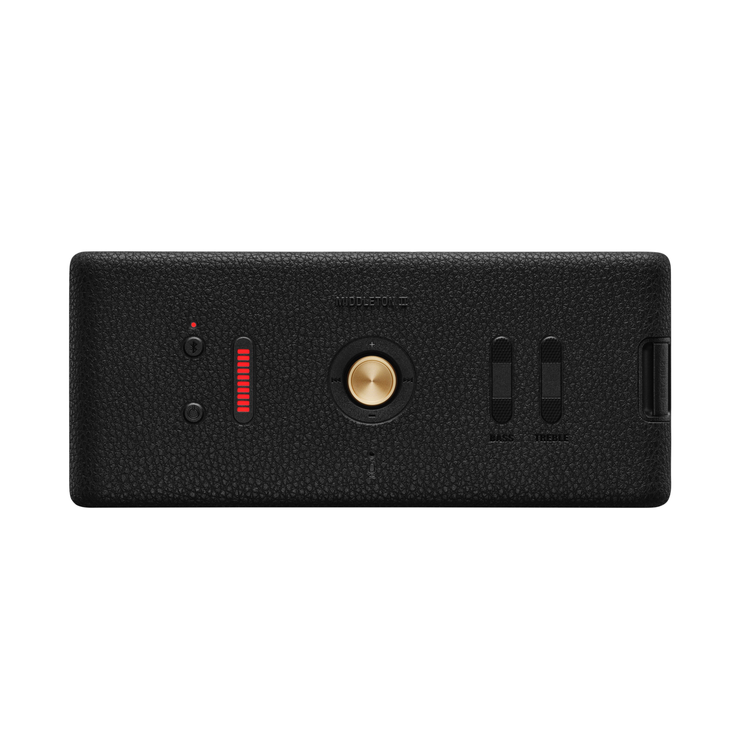 Middleton II Portable Bluetooth Speaker in Black & Brass