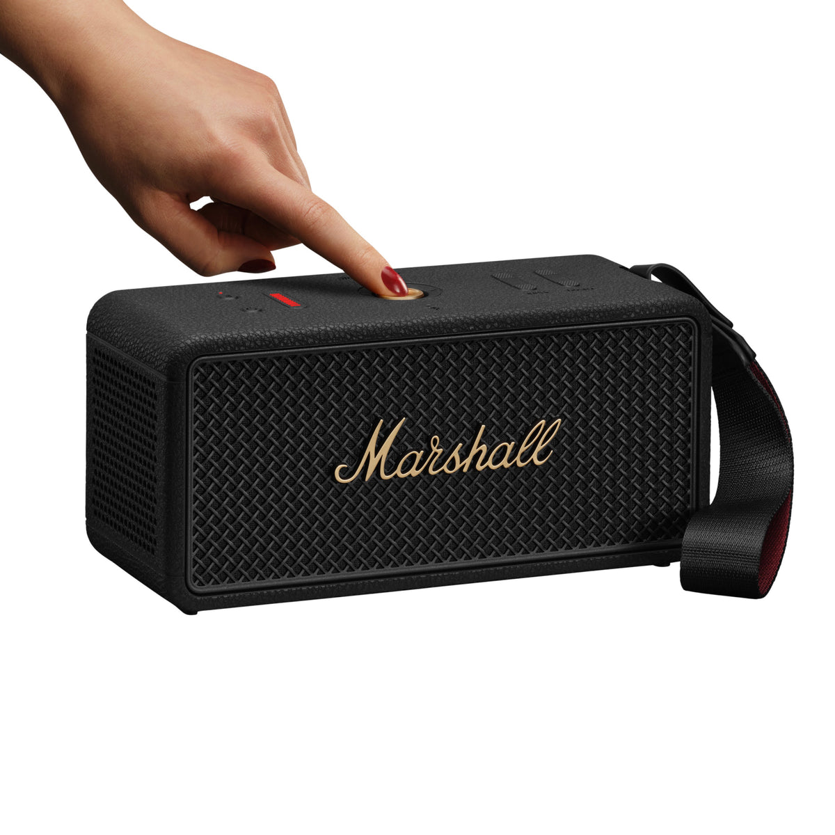 Middleton II Portable Bluetooth Speaker in Black & Brass