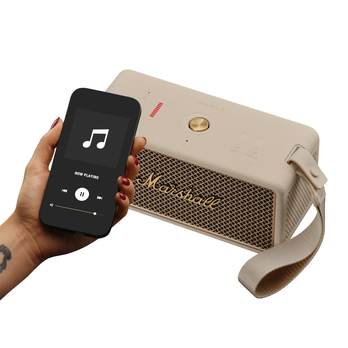 Middleton II Portable Bluetooth Speaker in Cream