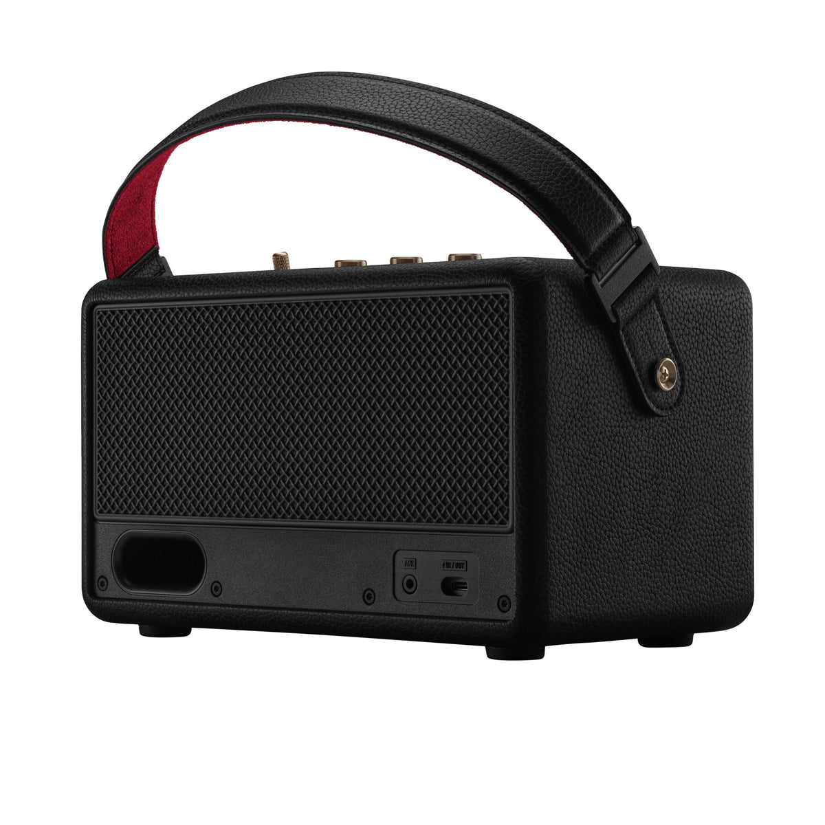 Kilburn III Portable Bluetooth Speaker in Black & Brass