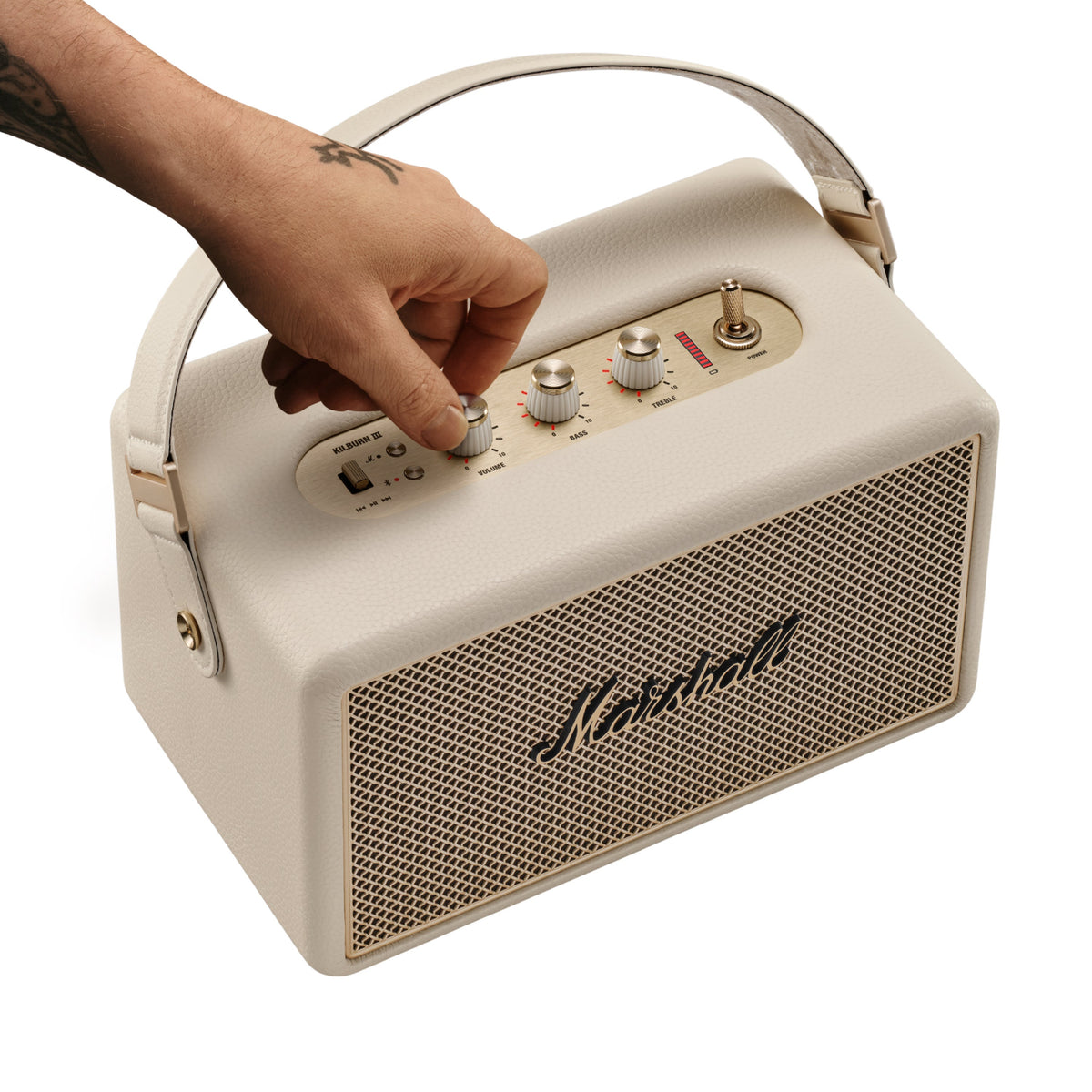 Kilburn III Portable Bluetooth Speaker in Cream