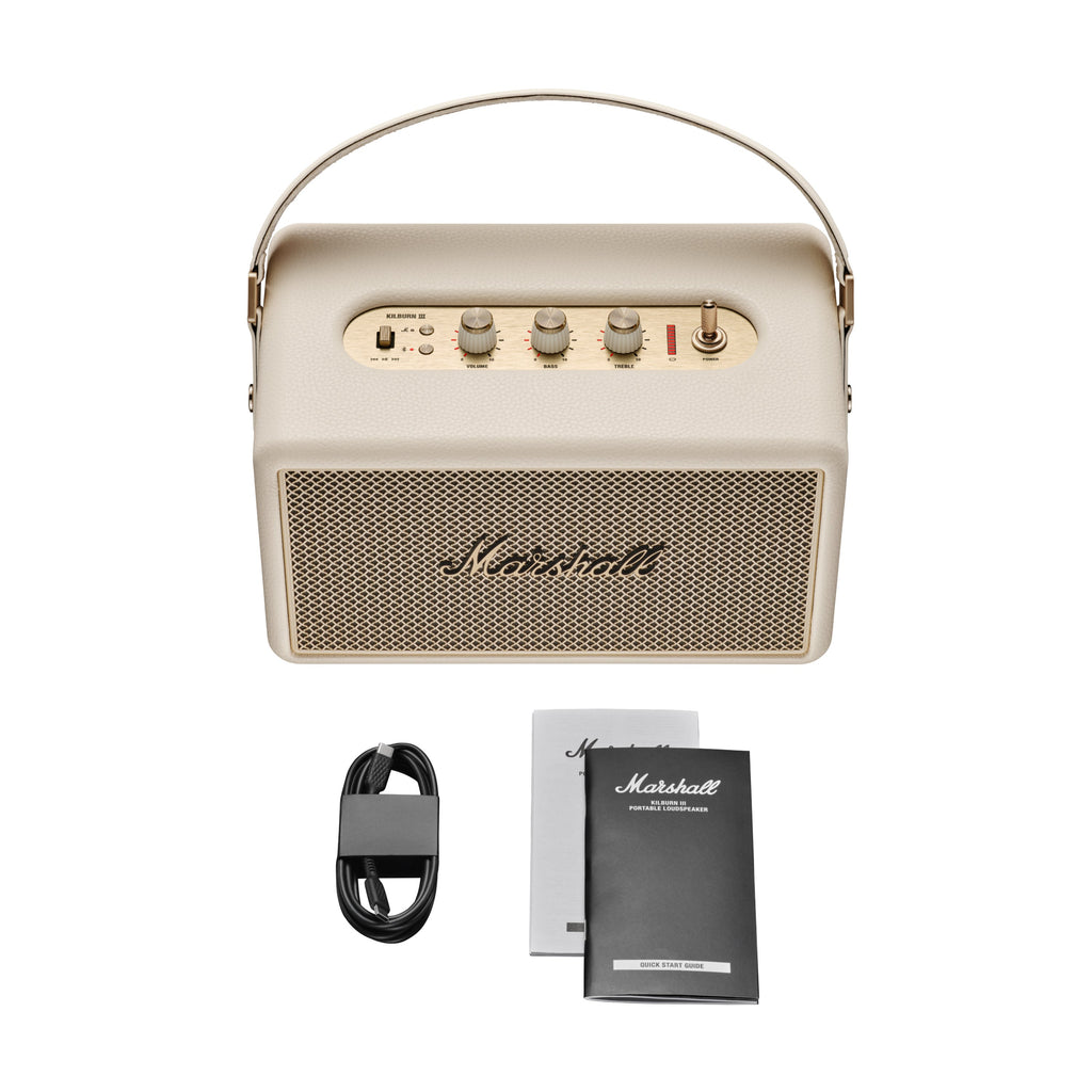 Kilburn III Portable Bluetooth Speaker in Cream