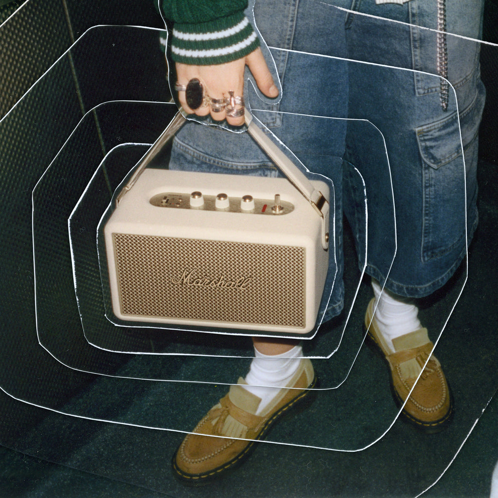 Kilburn III Portable Bluetooth Speaker in Cream