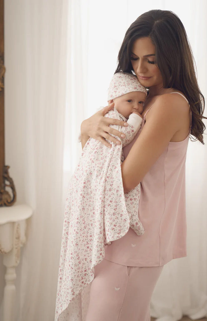 100% Pima Cotton Dorset Floral Baby Blanket