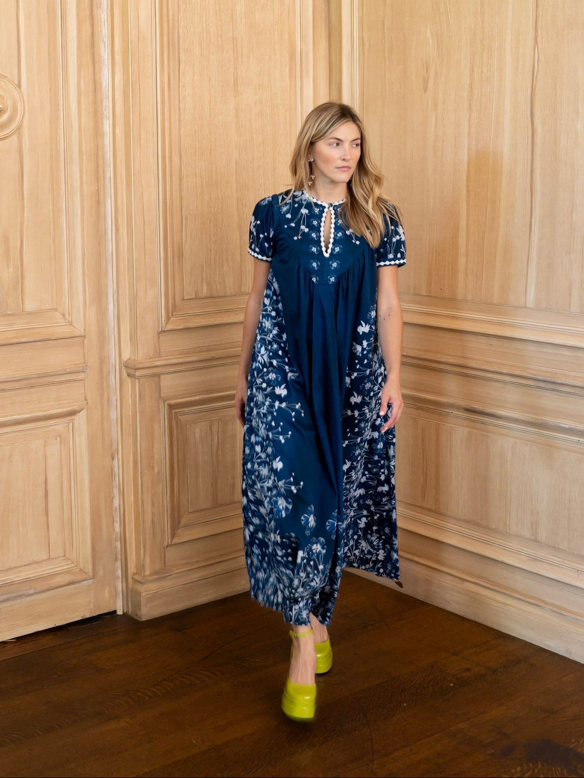 Kelly Dress in Midnight Garden