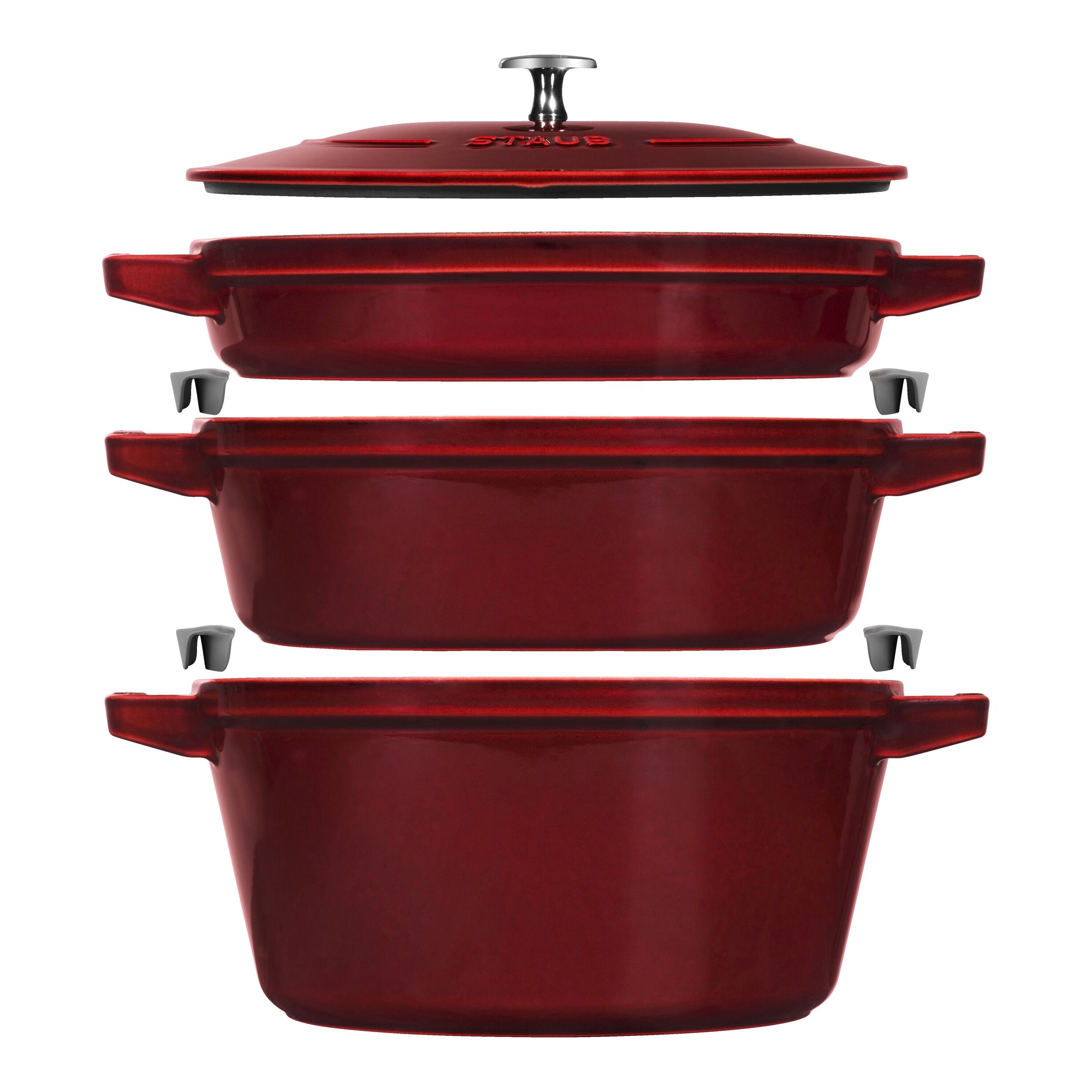 4-pc Stackable Set, Grenadine